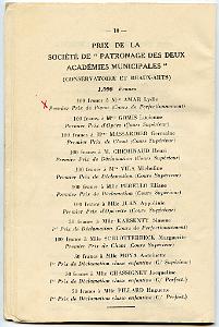 PAMARES 1938 1 ER PRIX PIANO AMAR LYDIE  MAMAN DE MICHELE KALFON (4)